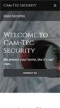 Mobile Screenshot of cam-tecsecurity.com